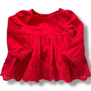 Baby Gap Red Long Sleeve shirt size 6-12 months